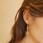 Argola Soleil- banho prata