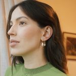 Argola Olivia- banho ouro 18k