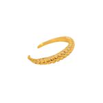 Anel Torcido Ajustável- banho ouro 18k