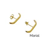 Ear Hook - banho ouro 18k