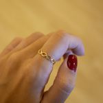 Anel Elos- banho de ouro 18k