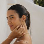Argola Gaia- banho ouro 18k