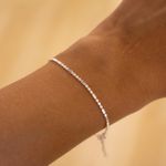 Pulseira Minimal- banho prata