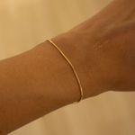 Pulseira Single- banho ouro 18k