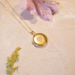 Relicário Amor Além da Vida- banho ouro 18k