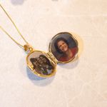 Relicário Amor Além da Vida- banho ouro 18k