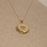 Relicário Amor Além da Vida- banho ouro 18k
