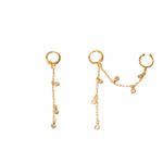 Brinco Drop- banho ouro 18k
