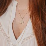 Colar Longo Olivia- banho ouro 18k