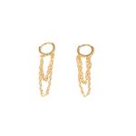 Argola Celine- banho ouro 18k