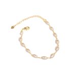 Pulseira Mallorca- banho ouro 18k