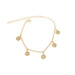 Pulseira Medalhas- banho ouro 18k