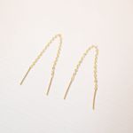 Brinco Fio Palito- banho ouro 18k