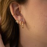 Argola Clara- banho ouro 18k