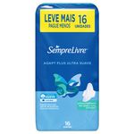 ABSORVENTE ADAPT PLUS SUAVE COM ABAS 16 UNIDADES 