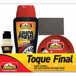 KIT 3X1 TOQ FINAL ( LIMPA PNEU ULTRA 500 ML + CERA PASTA 200 G + SILICONE 120ML)