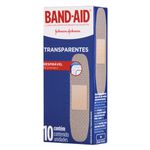 BAND-AID TRANSPARENTE 10 UNIDADES 