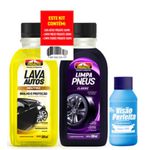 KIT GLASS LV (L. AUTO 300ML+L. PNEU 300ML + L. VIDROS 100ML GTS )