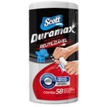 PANO SCOTT DURAMAX 1 ROLO BRANCO C/ 58 UNID. (20,1 X 21,5 CM )