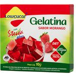 GELATINA LOWÇUCAR PLUS C/ STEVIA MORANGO 10 G