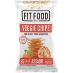 VEGGIE CHIPS GRAO DE BICO SABOR TOMATE E MANJERICAO 40 G FIT FOOD