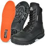 COTURNO SNYPER CANO MÉDIO RIPSTOP PRETO.