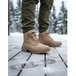 Bota Cano Curto Adventure, Couro Areia (Borzeguim)