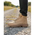 Bota Cano Curto Adventure, Couro Areia (Borzeguim)