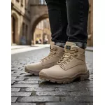 Bota Cano Curto Adventure, Couro Areia (Borzeguim)