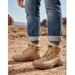 Bota Cano Curto Adventure, Couro Areia (Borzeguim)