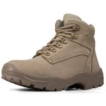 Bota Cano Curto Adventure, Couro Areia (Borzeguim)