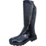 Bota Tática Force Militar Cano Longo Bombeiros Couro (CA)