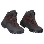 Bota Cano Curto Emborrachado Force Militar Marrom. 