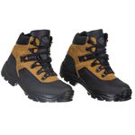 Bota Cano Curto Emborrachado Force Militar Mostarda.
