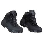 Bota Cano Curto Emborrachado Force Militar Preto. 