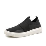 TENIS COLLINS 1 PRETO 100% COURO ELASTICO CALCE FACIL LANCAMENTO 