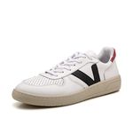 Tenis V Masculino ForkVt Branco 100% Couro Com Solado Costurado 