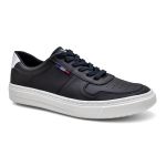 TENIS CASUAL MASCULINO FIVE PRETO AJUSTE CADARÇO COM SOLADO COSTURADO 