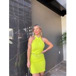 Vestido Halter Verde Lima