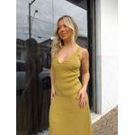 Vestido Cetim Budapeste Dourado