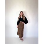 Saia Midi Animal Print