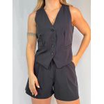Conjunto Colete Francesca Preto
