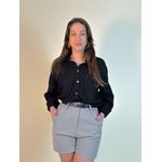Short Alfaiataria Lua Cinza