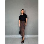 Saia Midi Tule de Onça