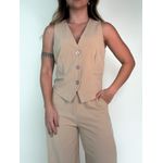 Conjunto Colete Estela Bege