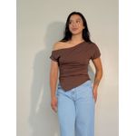Blusa Line Marrom