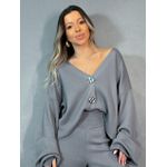Conjunto Bárbara Cinza