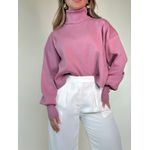 Blusão em Tricot Nicole Rosa