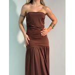 Vestido Elena Marrom