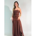 Vestido Elena Marrom